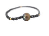 Black & Gold Tahitian Cuff - MILK VELVET PEARLS