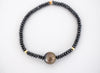 Black & Gold Tahitian Cuff - MILK VELVET PEARLS