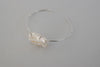Lilies of the Field Bracelet: Sterling Silver - MILK VELVET PEARLS