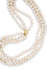 3-Strand Classic ~ Jackie O Style ~ Pearl Necklace - MILK VELVET PEARLS