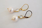 Firenze Earrings, 14k GF - MILK VELVET PEARLS