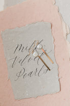 Coin Pearl Bar Earrings, 14k GF - MILK VELVET PEARLS