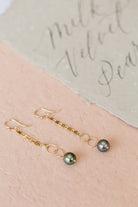 "Well Traveled" Tahitian Pearl Chain Dangles, Limited Edition - MILK VELVET PEARLS