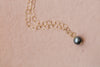 BE COURAGEOUS: 14k GF Tahitian Pearl Lariat Necklace - MILK VELVET PEARLS
