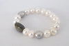 Baroque Pearl & Labradorite Cuff - MILK VELVET PEARLS
