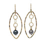 ARISE - Tahitian Pearl Earrings, Gold Filled - MILK VELVET PEARLS
