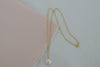 Dainty Coin Pearl Necklace, 14k Gold Filled - MILK VELVET PEARLS