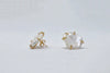 Lilies of the Field Earrings: 14k Gold Filled - MILK VELVET PEARLS