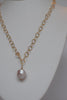 Baroque Saltwater Pearl Necklace ~ Parisian Inspired, 14k GF - MILK VELVET PEARLS