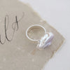 Lilies of the Field Ring:Sterling Silver - MILK VELVET PEARLS