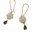 Redeemed, Pearl Cluster Drop Earrings - MILK VELVET PEARLS