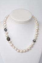 BE STILL: Baroque Pearl Strand with Tahitian Pearls & Labradorite - MILK VELVET PEARLS