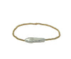 Dainty Gold Biwa Cuff - MILK VELVET PEARLS