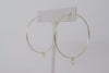 Dainty Sterling Silver Hoops - MILK VELVET PEARLS