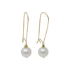 RADIANT Pearl Dangles, Gold Filled - MILK VELVET PEARLS