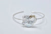 Lilies of the Field Bracelet: Sterling Silver - MILK VELVET PEARLS