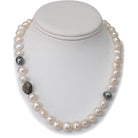 BE STILL: Baroque Pearl Strand with Tahitian Pearls & Labradorite - MILK VELVET PEARLS
