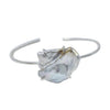 Lilies of the Field Bracelet: Sterling Silver - MILK VELVET PEARLS