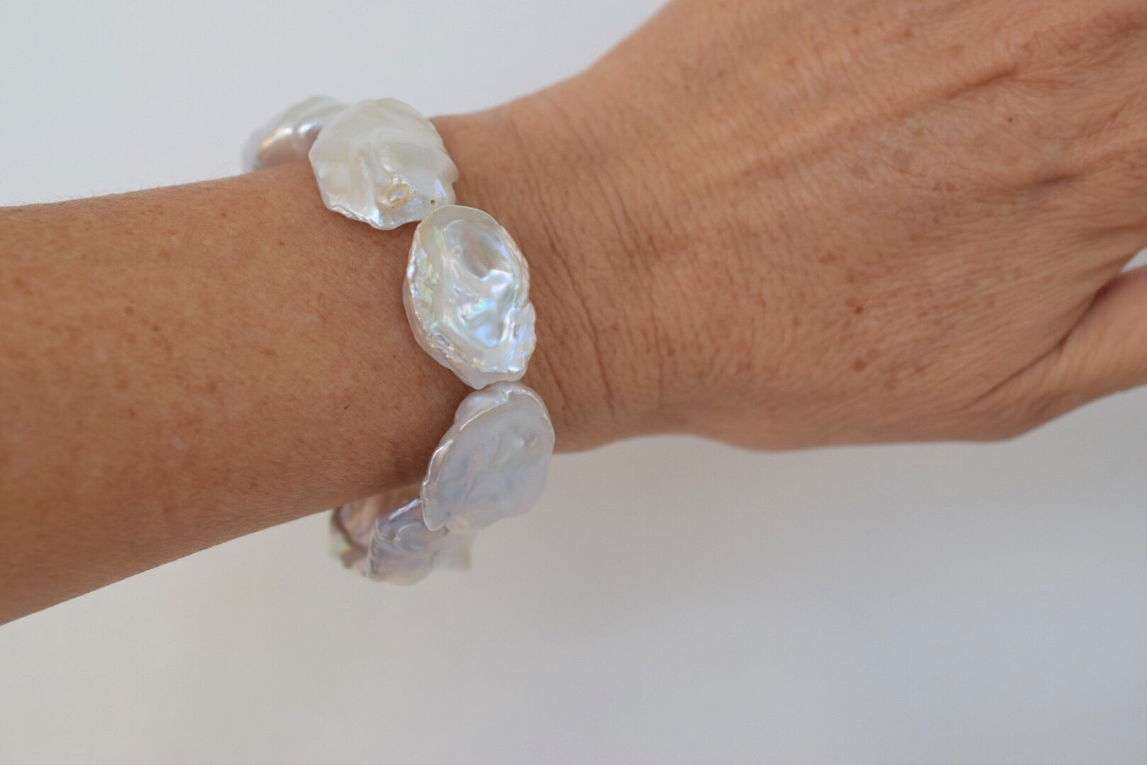 Massive Baroque Pearl Cuff - MILK VELVET PEARLS