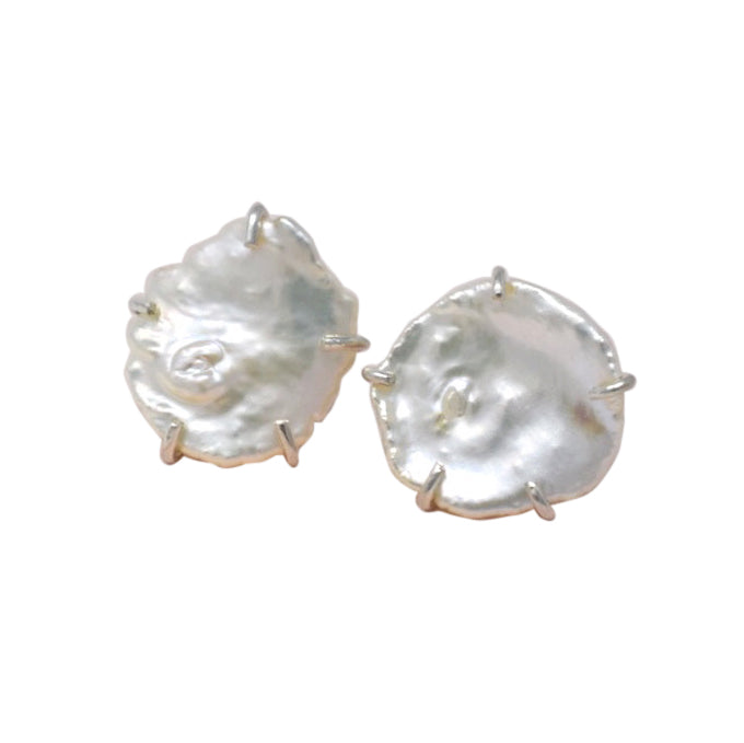 Lilies of the Field Earrings: 14k Gold Filled - MILK VELVET PEARLS