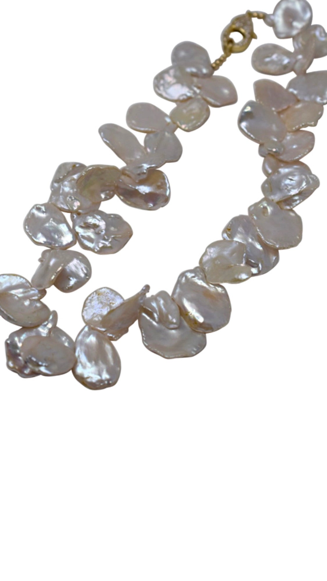 Keshi Collar Necklace - MILK VELVET PEARLS