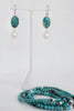 Turquoise Summer Earrings - MILK VELVET PEARLS
