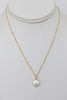 Dainty Coin Pearl Necklace, 14k Gold Filled - MILK VELVET PEARLS