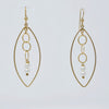 Pretty Lights - 14k GF earrings with 4mm pearls - MILK VELVET PEARLS