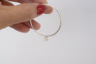 Dainty Sterling Silver Hoops - MILK VELVET PEARLS