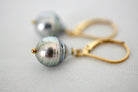 DELIGHTED: Tahitian Pearls Earrings - MILK VELVET PEARLS