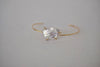 Lilies of the Field Bracelet: 14k Gold Filled - MILK VELVET PEARLS