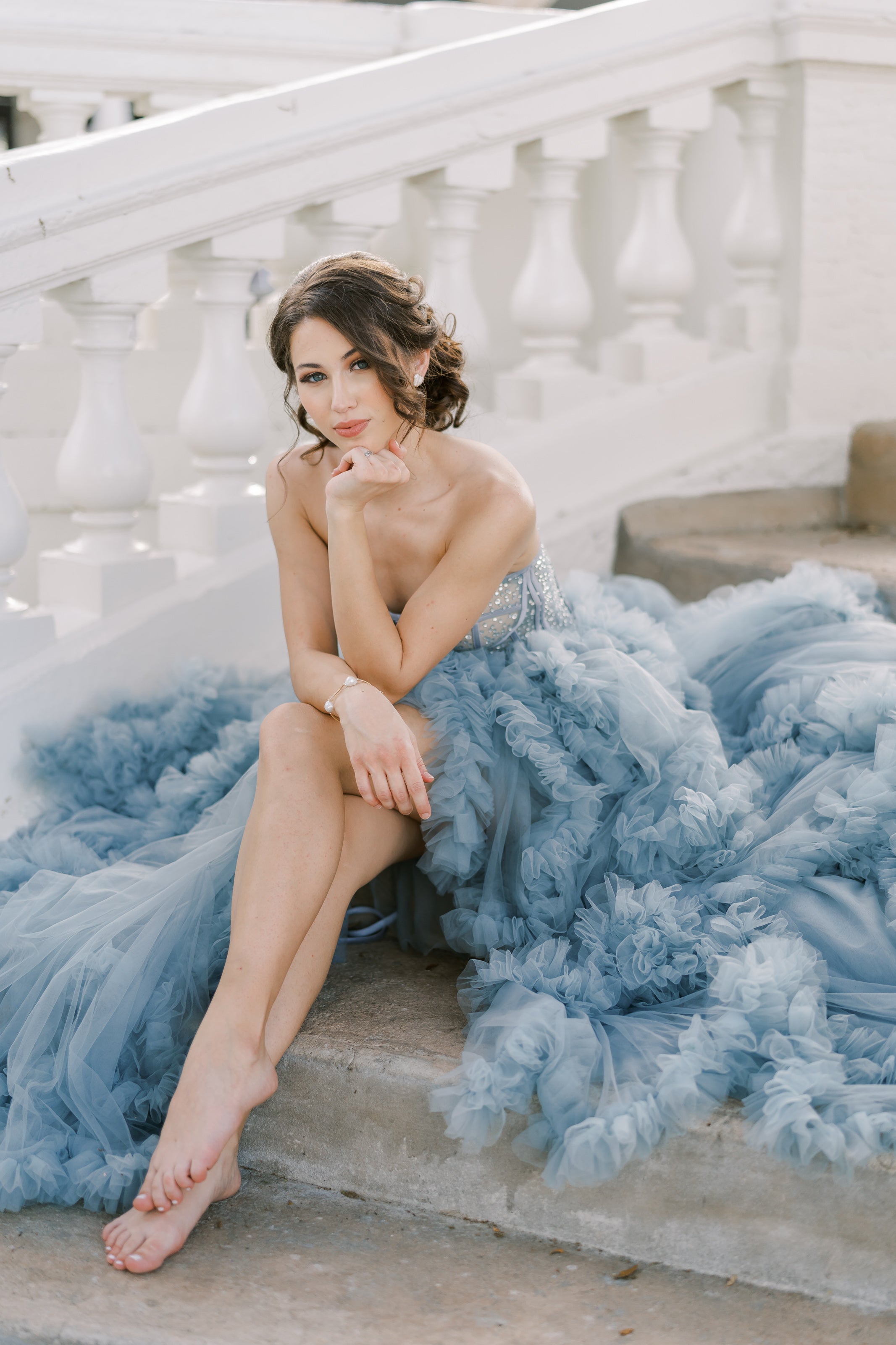 Gold Flameball Cuff - MILK VELVET PEARLS