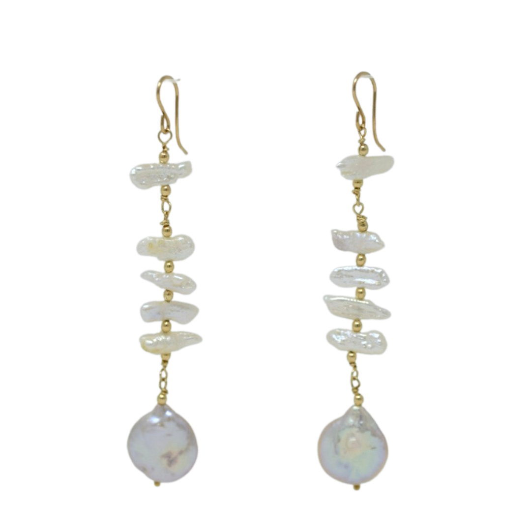 Freedom Earrings - MILK VELVET PEARLS