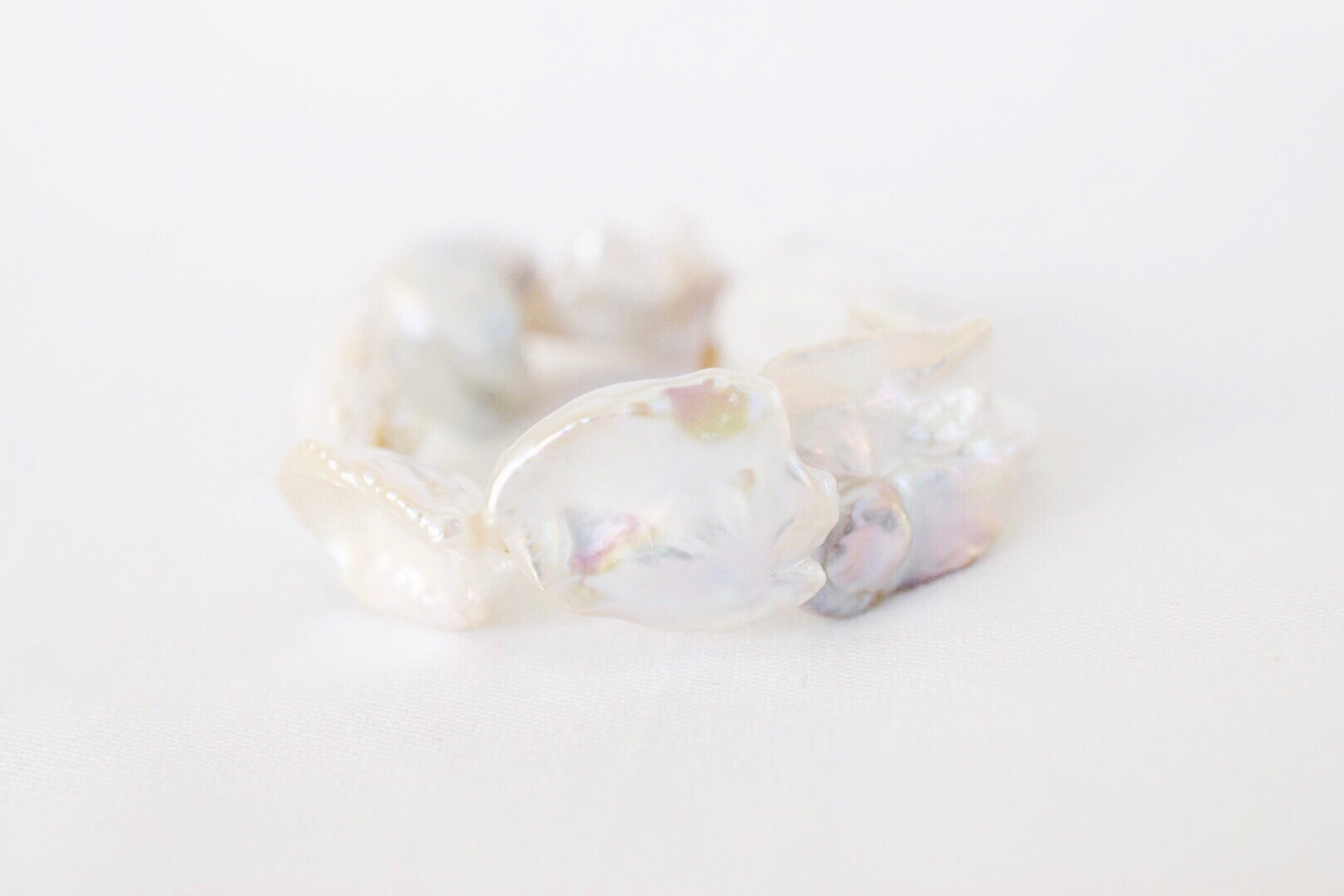 Massive Baroque Pearl Cuff - MILK VELVET PEARLS