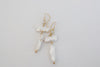 "All Is Well" biwa stick pearl dangles, 14k gold filled - MILK VELVET PEARLS