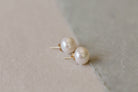 Baroque Freshwater Pearl Stud Earrings - MILK VELVET PEARLS
