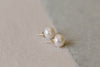 Baroque Freshwater Pearl Stud Earrings - MILK VELVET PEARLS