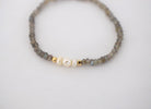 Dainty Labradorite Cuff - MILK VELVET PEARLS