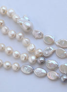 Mixed Baroque Pearl Rope Necklace - MILK VELVET PEARLS
