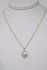 Gold Coin Pearl Necklace - MILK VELVET PEARLS