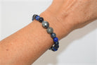 Tahitian Pearl Cuff with Lapis Lazuli + - MILK VELVET PEARLS