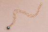 BE COURAGEOUS: 14k GF Tahitian Pearl Lariat Necklace - MILK VELVET PEARLS