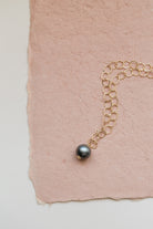 BE COURAGEOUS: 14k GF Tahitian Pearl Lariat Necklace - MILK VELVET PEARLS