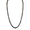 Black Tahitian Pearl Necklace, 37" - MILK VELVET PEARLS