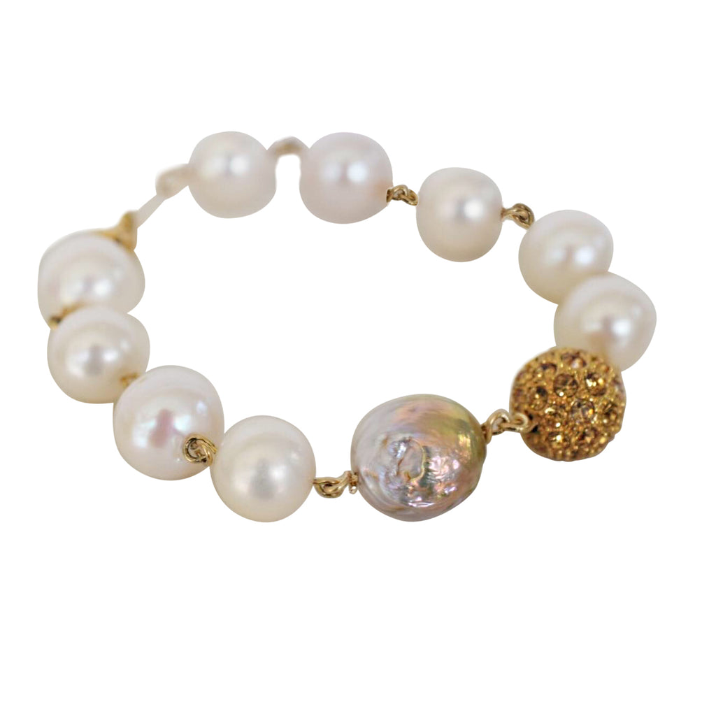 Celebration Bracelet - MILK VELVET PEARLS