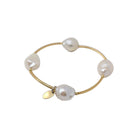 Gold Flameball Cuff - MILK VELVET PEARLS