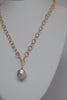 Baroque Saltwater Pearl Necklace ~ Parisian Inspired, 14k GF - MILK VELVET PEARLS