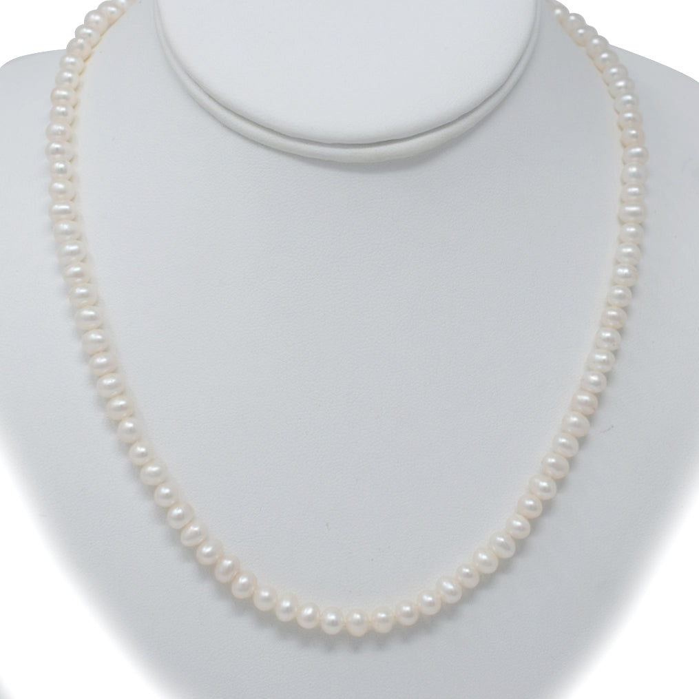 ALWAYS ~ Modern Strand Necklace - MILK VELVET PEARLS