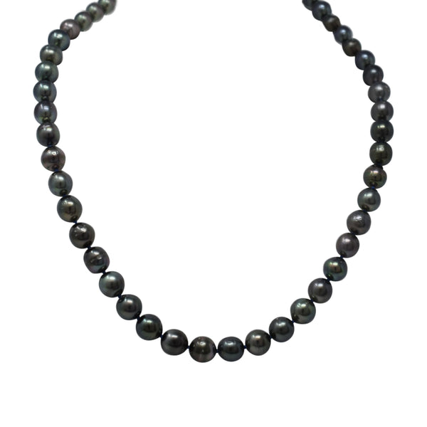 Tahitian Strand Necklace with 14k gold clasp, 18"