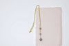 Triple Tahitian Ombré Y Necklace, 14 k Gold Filled - MILK VELVET PEARLS